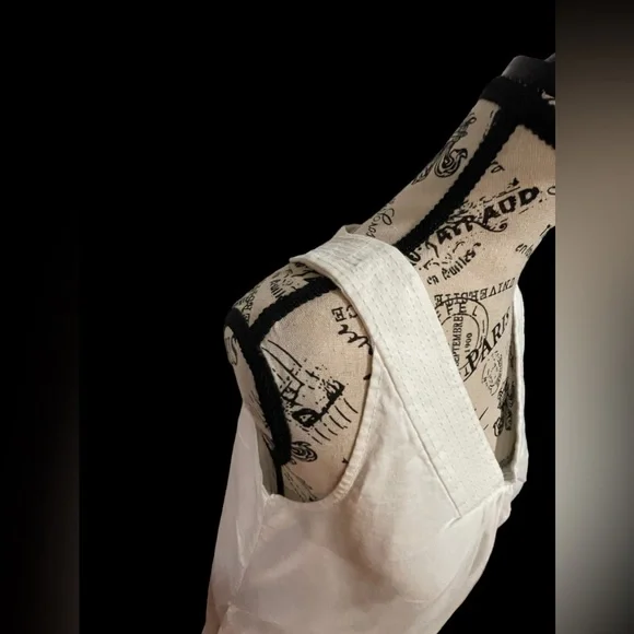 OLD NAVY WHITE LINEN DRESS S - Picture 5 of 7